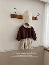 Baba flower corduroy one-piece