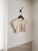 Popcorn knit vest