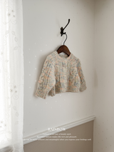 Rainbow knit cardigan