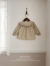 Wing shirring blouse