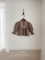 Chocolate smock blouse