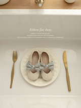Ribbon flat shoes - Frozen yogurt -