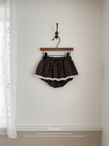Check lace cancan bloomer