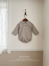 Leandre check rompers