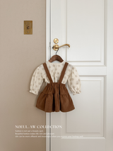 Flower shirring blouse