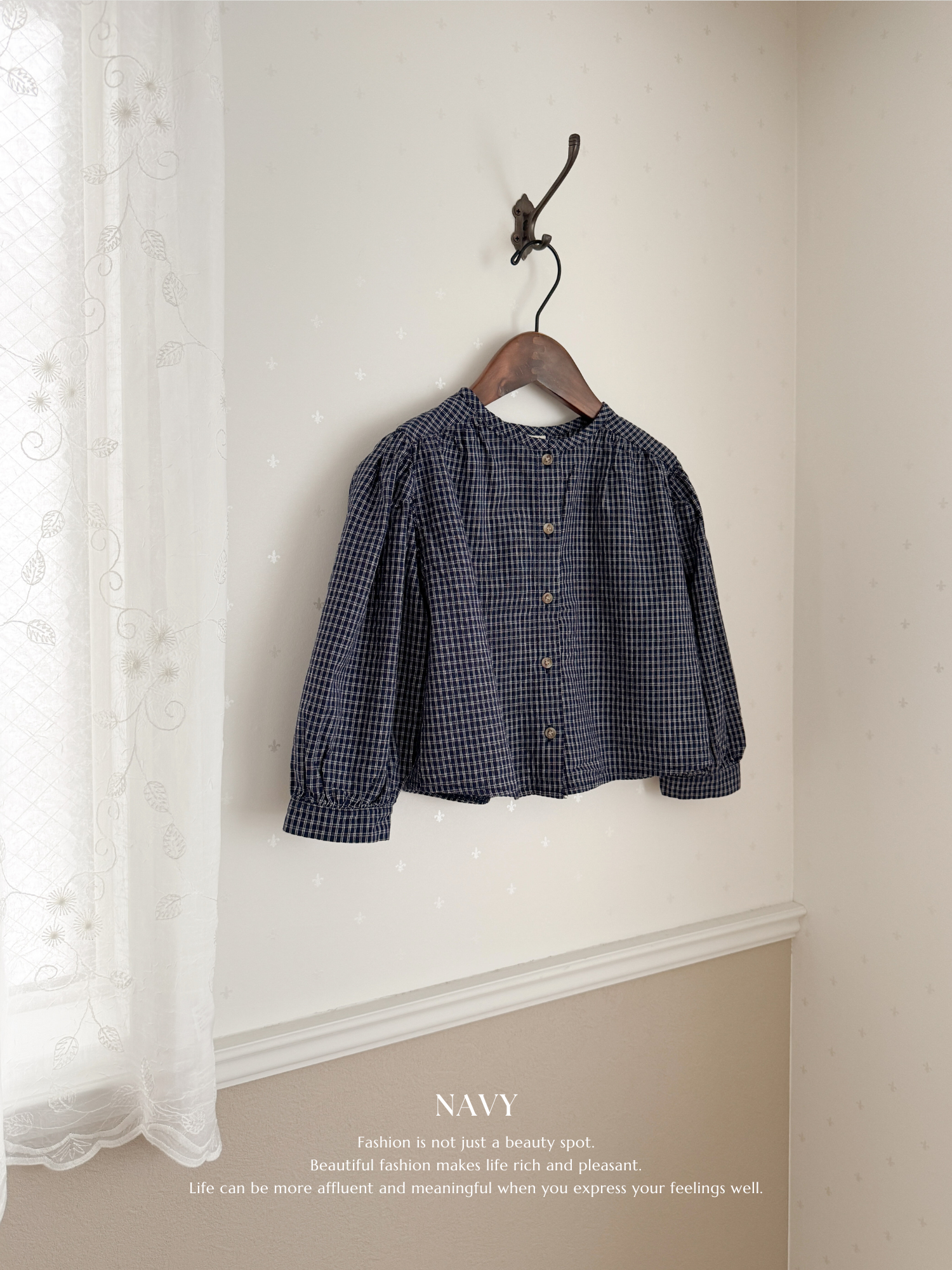Milk check blouse