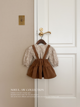Flower shirring blouse