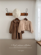 Latte corduroy one-piece