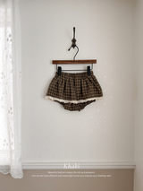 Check lace cancan bloomer