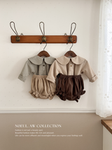 Check collar blouse