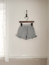 Corduroy frill pants