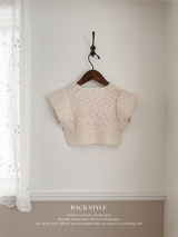 Popcorn knit vest