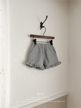 Corduroy frill pants