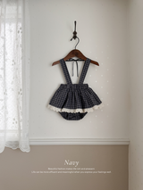 Odd check bloomer skirt