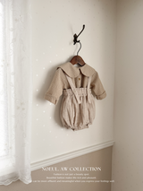 Check collar blouse