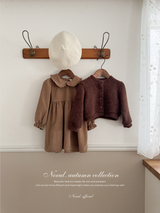 Latte corduroy one-piece