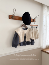 Popcorn knit vest