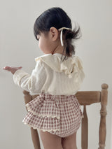 Breeze eyelet frill tops