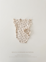 Selena newborn rompers