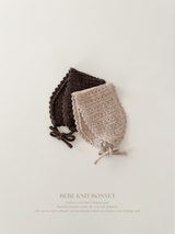 Bebe knit bonnet