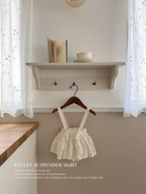 Eyelet suspender skirt