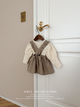 Check apron one-piece