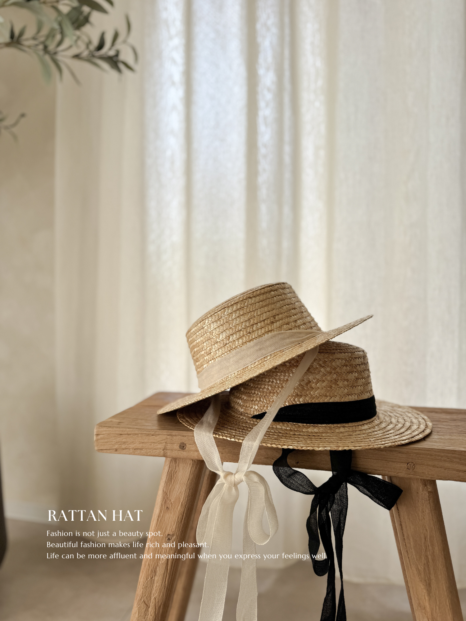 Rattan hat