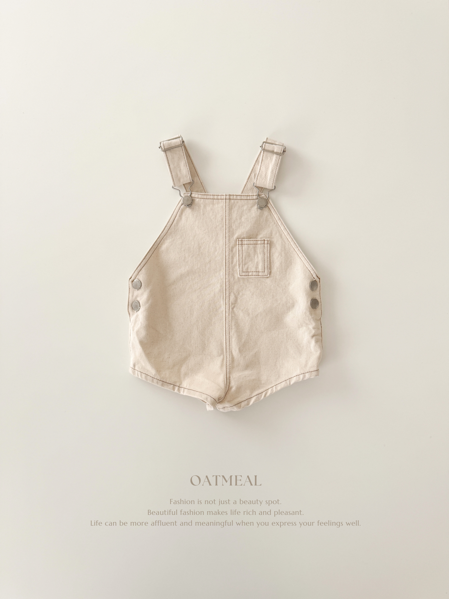 Cotton berry short overall (kids)