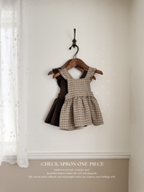 Check apron one-piece