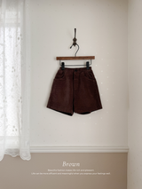 Corduroy span pants