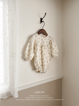 Flower shirring rompers