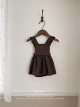 Check apron one-piece