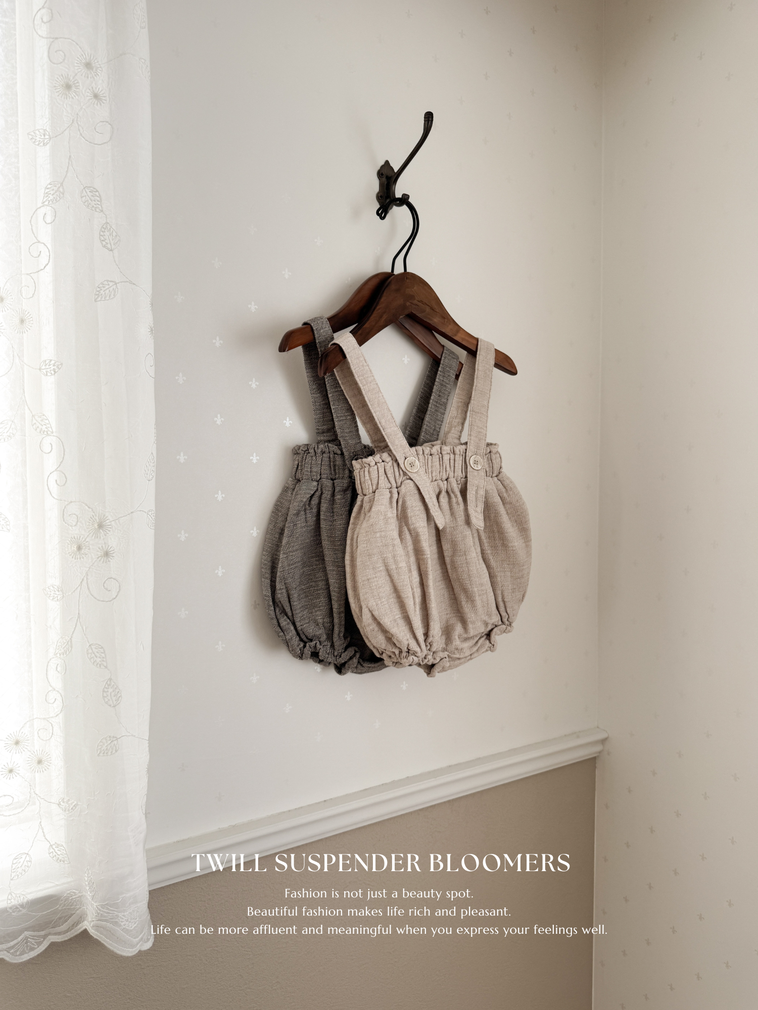 Twill suspender bloomers