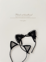 Black cat headband