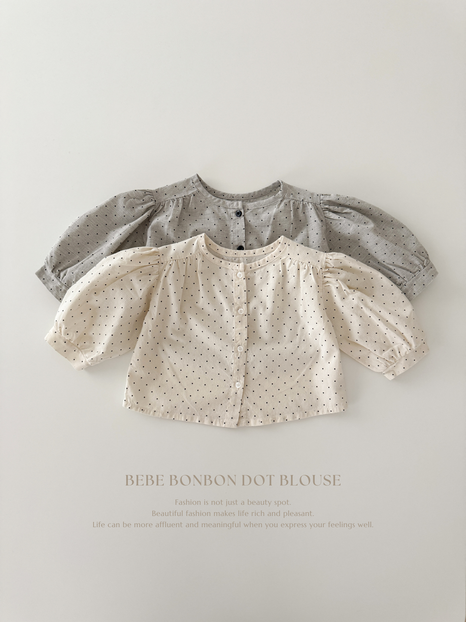 Bebe bonbon dot blouse