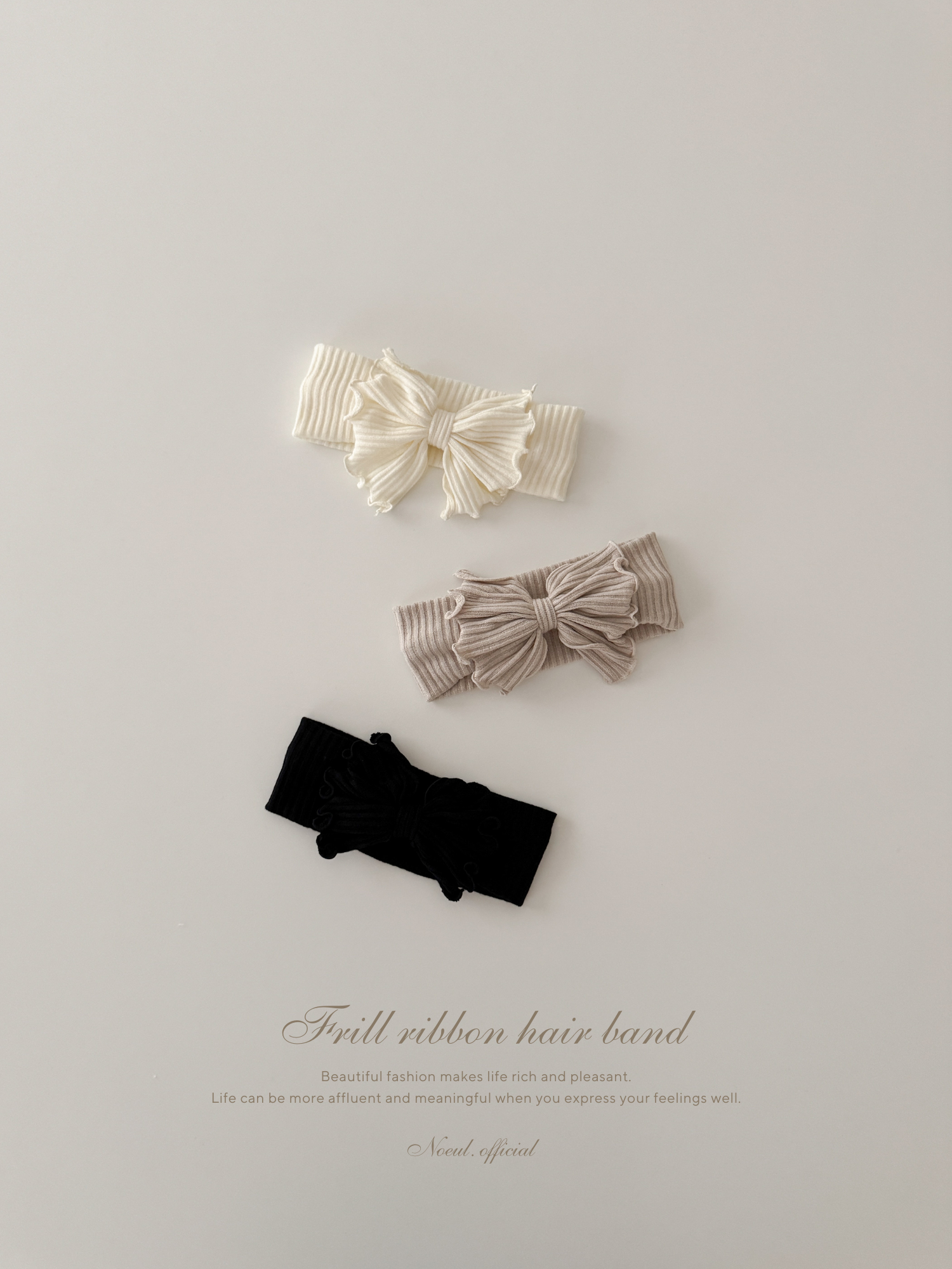 Frill ribbon hair band