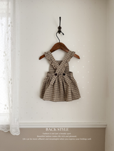 Check apron one-piece