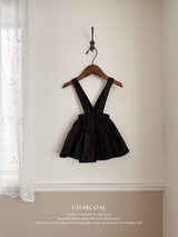 Corduroy suspender cancan skirt