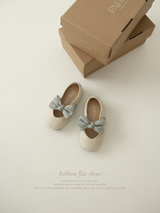 Ribbon flat shoes - Frozen yogurt -