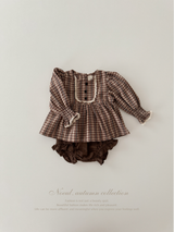 Chocolate smock blouse