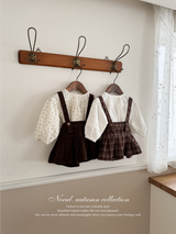 Pleats suspender skirt