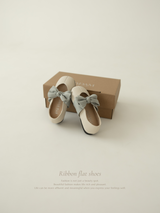 Ribbon flat shoes - Frozen yogurt -
