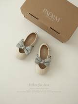 Ribbon flat shoes - Frozen yogurt -