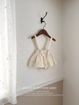 Eyelet suspender skirt