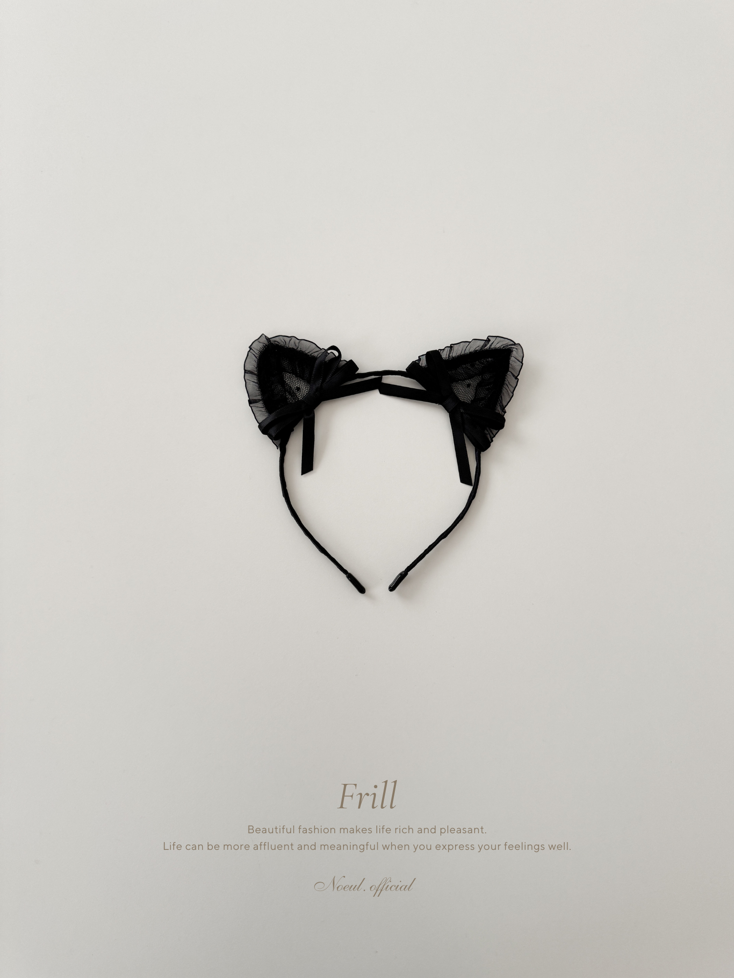 Black cat headband