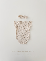Selena newborn rompers