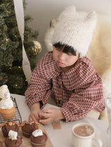*Noeul.made* Check collar blouse