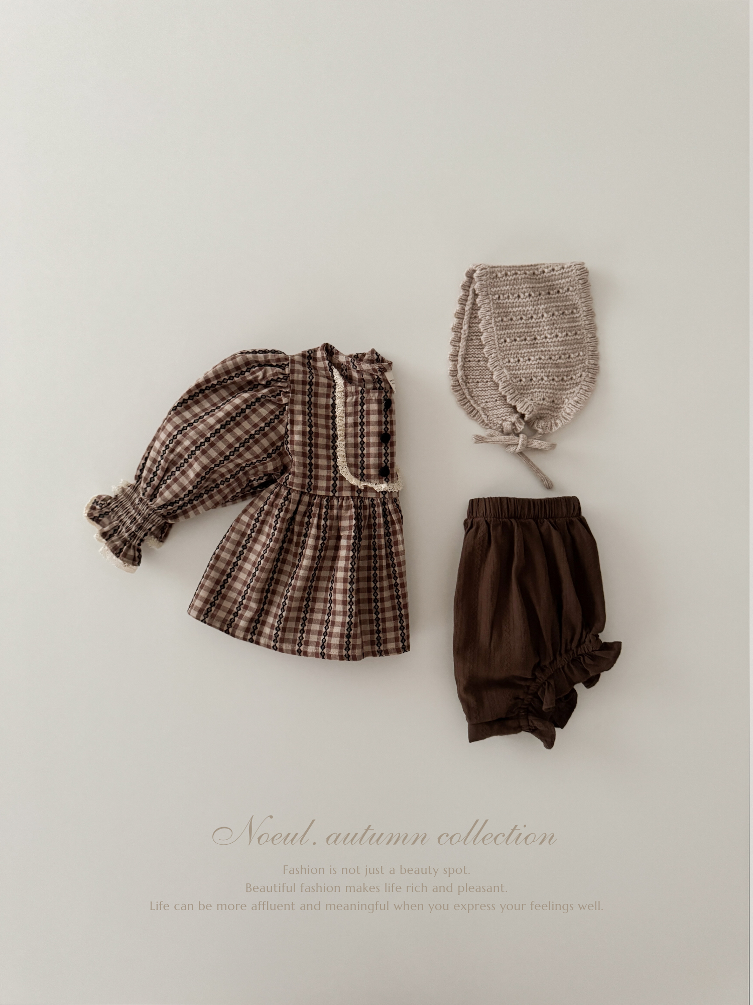 Chocolate smock blouse