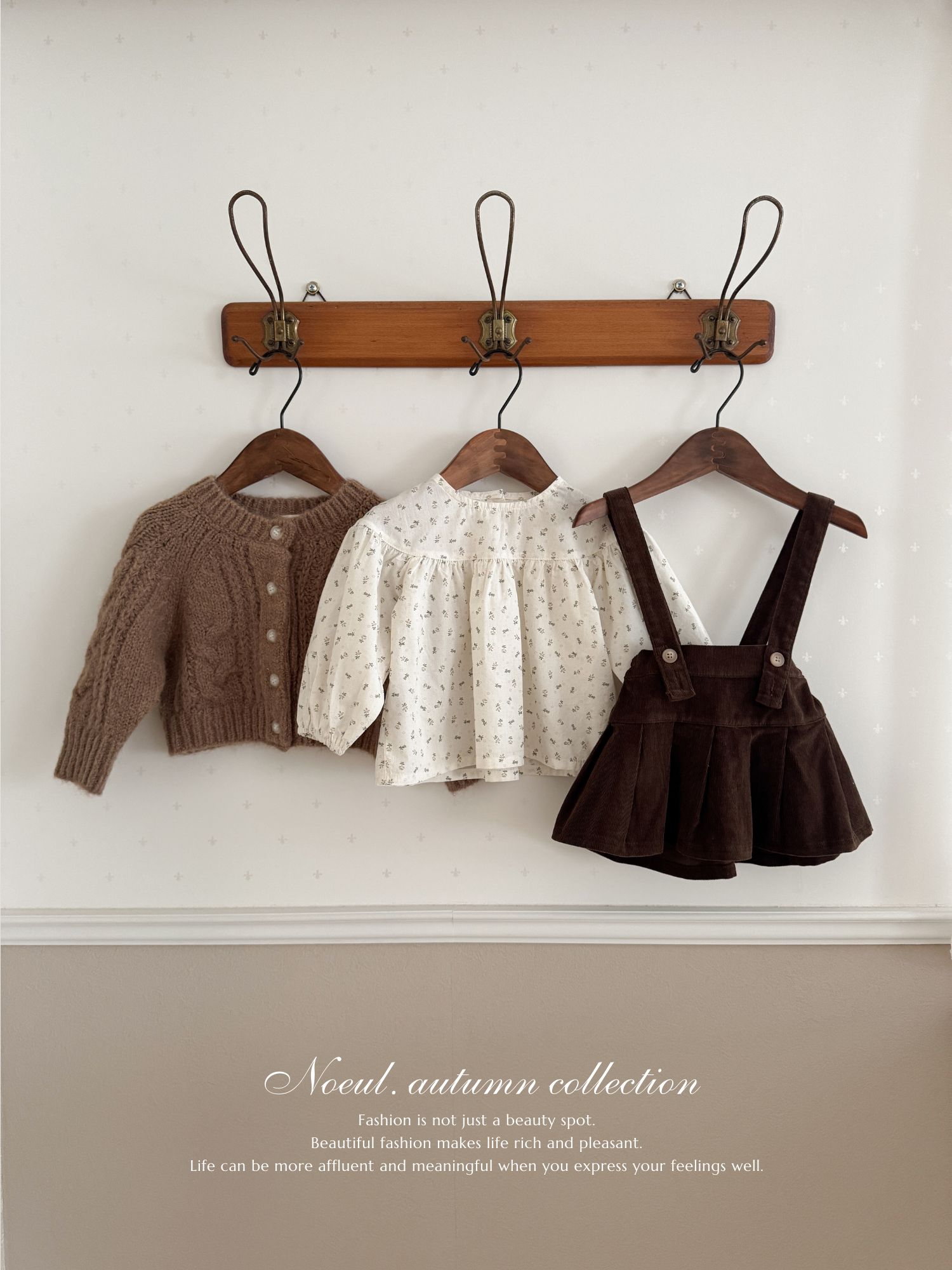 Pleats suspender skirt