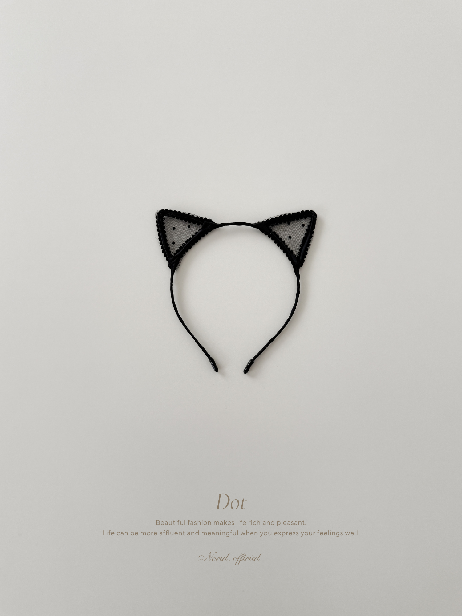 Black cat headband